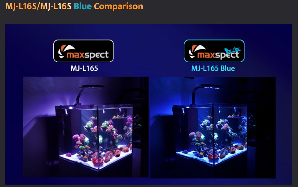 BLUE EDITION MJ-L165 MAXSPECT ハンギングキット付き Maxspect L165 Hanging Kit | Madpetz Aquatic Studio llp