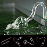 Aquarium Glass Outflow & Inflow Lily Pipe with Suction Cups