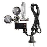 MUFAN CO2 Dual Gauge Regulator with Solenoid & Bubble Counter