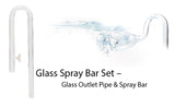 ISTA Glass inflow and outflow Lily pipe set 17mm