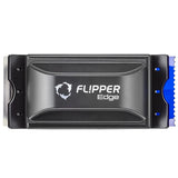 Flipper Edge device with black and blue design on a white background