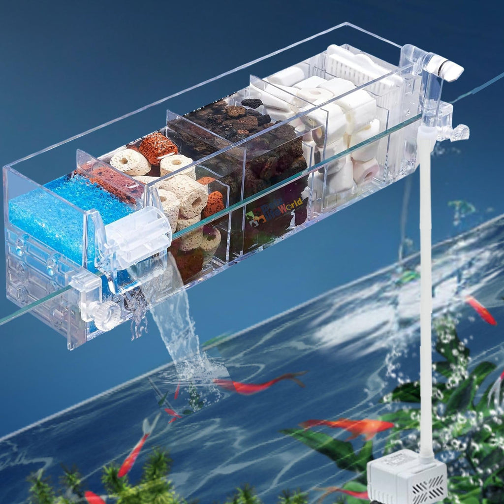 Transparent Acrylic Multi-Layer Top Sump Filter with Pump Filter