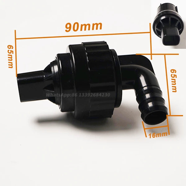 Image showcasing AQUARIUM FISH TANK BACK FILTER OUTLET UNIVERSAL ROTATABLE OVERFLOW DUC ...