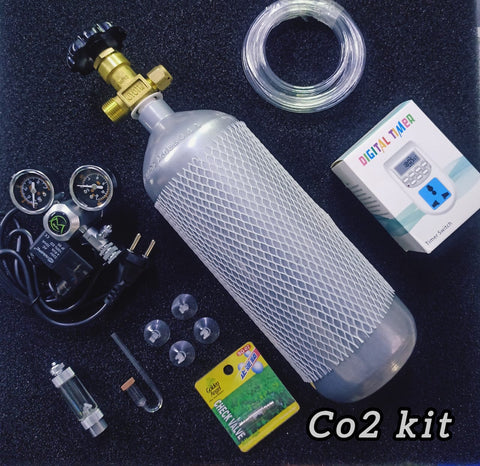 CO2 KIT - CO2 Cylinder Kit Dual Gauge with Solenoid