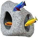 Aquarium Fish Tank Ceramic Cichlids Rock Cave Breeding Stone Landscape