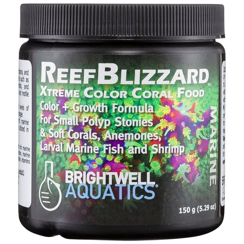 Brightwell Aquatics ReefBlizzard-XC - Xtreme Color Powdered Food for SPS, Softies & Larval Fish