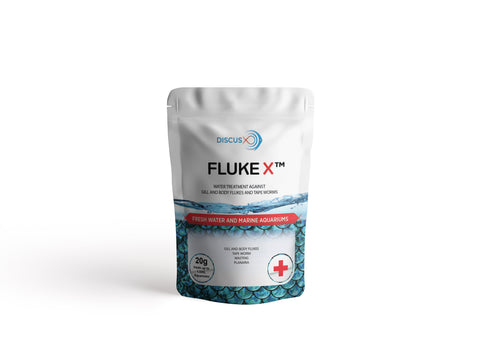 Discus X FlukeX Treats flukes and tapeworms