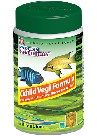 Ocean Nutrition Cichlid Vegi Flakes Herbivorous Cichlid Food
