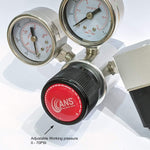 ANS PRO II Advance Dual Stage CO2 Regulator with DC Solenoid Valve