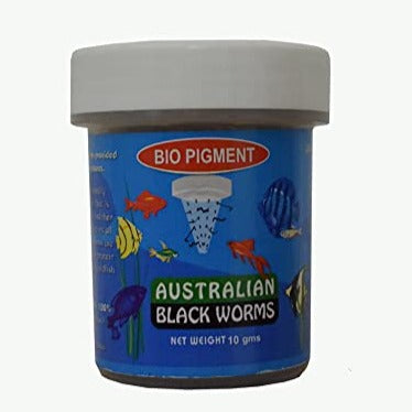 Australian Black Worms BIO PIGMENT - Freeze Dried Black Worm Cubes