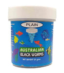 Australian Black Worms PLAIN - Freeze Dried Black Worm Cubes