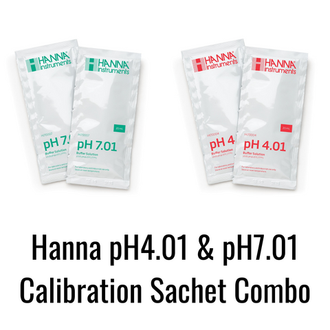 Hanna pH4.01 pH7.01 Calibration Buffer Solution Sachets