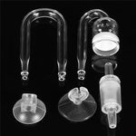 Aquarium CO2 Diffuser, Check Valve, U Shaped Glass Tube Bend & Co2 Tube - Accessory Kit